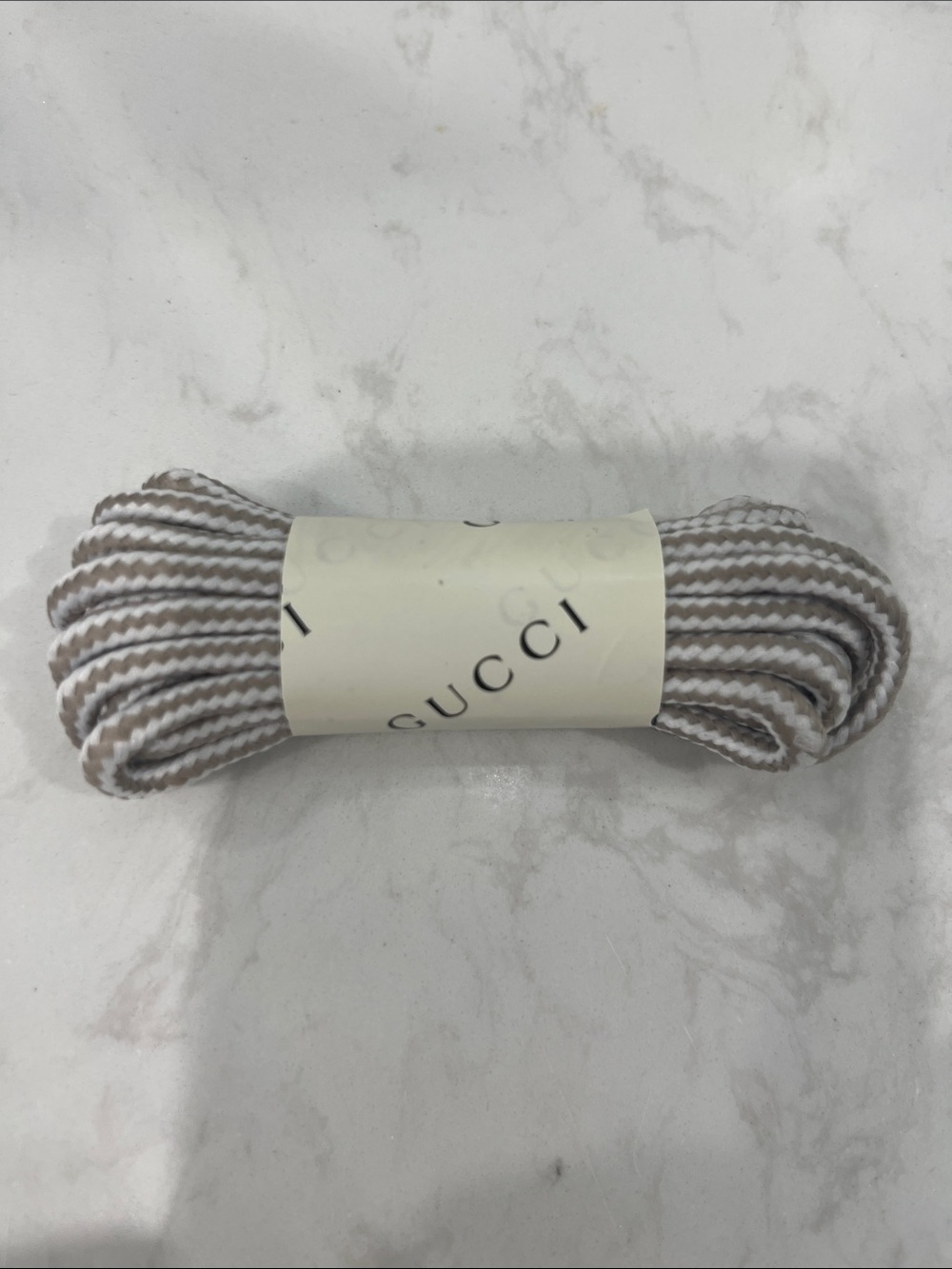 Gucci Beige and White Braided Decorative Cord